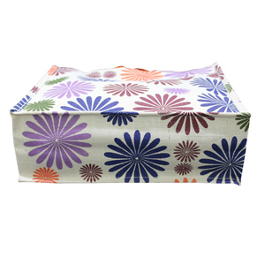 Sac de courses en jute laminé PP imperméable et réutilisable, nouveau style exclusif, avec poignées, sac fourre-tout en toile de jute, promotions Flora - Product Image 3