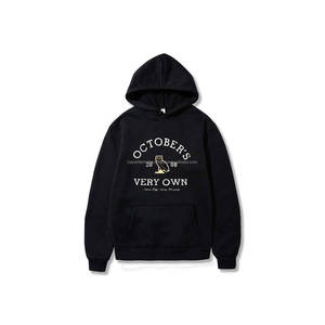 เสื้อฮู้ดดี้ผู้ชายสีดำผ้าโพลีเอสเตอร์/คอตตอนผสม ผ้าฟลีซ พิมพ์ลายสกรีน เป็นมิตรกับสิ่งแวดล้อม ระบายอากาศได้ดี สั่งทำได้ - Product Image 1