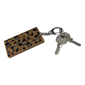 Floral Wooden Key Chain Key <b>Ring</b> Decorative Gift for Presents and Souvenir - Product Image 2