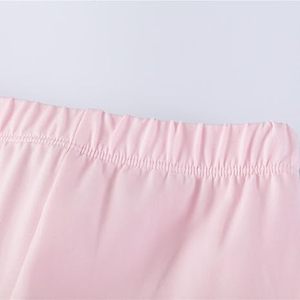 Leggings Deportivos Ajustados de Color Rosa, Tejido de Punto con Spandex, para Yoga, Gimnasio, Ejercicio, Niñas, Niños, Casual, Aire Libre, Verano - Product Image 2