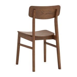 Premium Walnut Finish Full Solid Rubberwood Durable <b>Dining</b> <b>Chair</b> for Project Furniture Commercial Use Made in Malaysia - Product Image 3