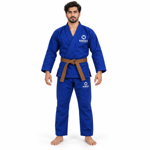 ชุดยูโด IBJJF BJJ Gi บราซิลเลี่ยนยิวยิตสู สำหรับผู้ชายและผู้หญิง ผ้าเพิร์ลวีฟน้ำหนักเบา ยืดหยุ่น ทนทาน เหมาะสำหรับฝึกซ้อมและแข่งขัน - Product Image 1