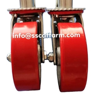 Rueda de PU de hierro fundido resistente de diseño moderno de 8 pulgadas con freno para muebles para fábricas a precio de fábrica - Product Image 3