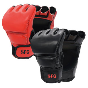 ถุงมือหนังสำหรับคิกบ็อกซิ่ง MMA สไตล์โมเดิร์น ระบายอากาศได้ดี ซับเหงื่อ ออกแบบมาเพื่อการออกกำลังกาย รองรับการใช้งาน และปกป้องมือ - Product Image 1