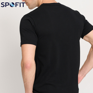 T-shirt personnalisé avec logo pour garçons, t-shirts de haute qualité à séchage rapide pour hommes, couleur noire, coton, t-shirts imprimés pour hommes - Product Image 5