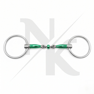 Novedad: Bocado de caballo de hierro dulce y acero inoxidable con incrustaciones de cobre, anillo suelto, equipo de equitación profesional, artículos deportivos de lujo - Product Image 4