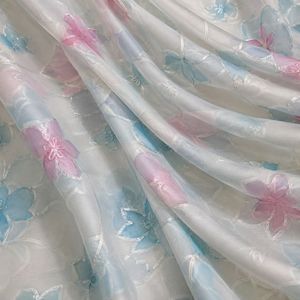Premium position print with embroidery fabric is a modern textile designed for stylish fashion and <b>garment</b> collections This fabr - Product Image 5
