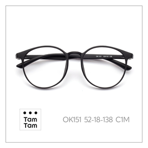 ทัมทัมกรอบแว่นตาทรงวงรีใส OK151 52-18-138 แบบเต็มขอบ น้ำหนักเบา ป้องกันรังสียูวี สำหรับใช้ในชีวิตประจำวัน - Product Image 4