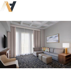 Muebles de Dormitorio Hyatt para Hostelería, MDF Apilable, Duradero, Moderno, Cama California King, Uso en Apartamentos, OEM ODM, Fábrica en Vietnam - Product Image 1