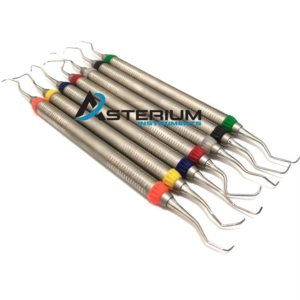 Juego de Instrumentos Dentales de Acero Inoxidable Asterium Instruments, Herramientas para Colocación de Composite Restaurador, Certificación CE - Product Image 2