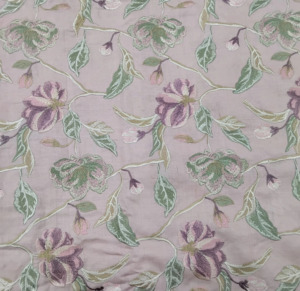 Tela de encaje floral de malla de georgette de calidad exportación con bordado maltado premium para vestidos de novia y prendas de ocasión. - Product Image 6