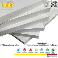 Panneaux de moulage en mousse PVC écologique, blanc, 20 mm d'épaisseur, densité 0,6 g/cm3, imperméables, résistants au feu, recyclables, pour meubles de cabinet