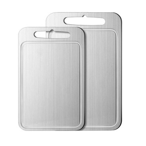 Tabla de Cortar Multiusos de Acero Inoxidable, Resistente al Moho, para Cocina, Hogar, Frutas, Carne, Queso - Product Image 5