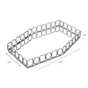 New International Design Metal Handmade Tray Luxury <b>Moroccan</b> <b>Decorative</b> Serving Platter for Tea Coffee Snacks Home Hotel - Product Image 3
