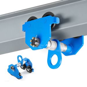 Carrello Elettrico per Paranco con Capacità di 4400 Libbre/2 Tonnellate, Doppia Ruota, Trave Regolabile, Larghezza Flangia I-Beam 2.4"-7" - Product Image 1