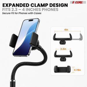 Adjustable Scissor Boom Arm Cell Phone Stand for Desk Magnetic Rotating Folding Alloy <b>Tablet</b> <b>Holder</b> - Product Image 3