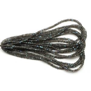 Natural Labradorite Faceted Rondelle <b>Beads</b> Strands 4.5 To 5.5mm Loose Gemstone <b>Beads</b> For Jewelry <b>Bracelet</b> Making Wholesale Bulk - Product Image 6