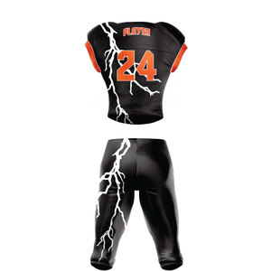 Uniforme de football américain respirant en polyester 100% grande taille, service OEM, personnalisable, vente en gros, durable, léger, confortable - Product Image 2