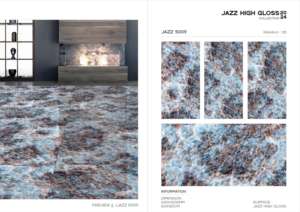 Carreaux de porcelaine de qualité export, surface haute brillance Jazz, dimensions 60x120cm, 600x1200mm, 24x48, pour travaux intérieurs haut de gamme. - Product Image 2