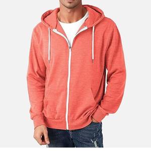 เสื้อฮู้ดดี้ผู้ชายคุณภาพสูง ระบายอากาศได้ดี ซิปหน้า แห้งเร็ว รับผลิตตามแบบ พร้อมบริการสกรีนโลโก้ OEM - Product Image 2