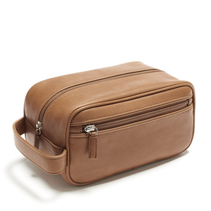 Vintage Leather Toiletry Bag for <b>Men</b> - Product Image 3