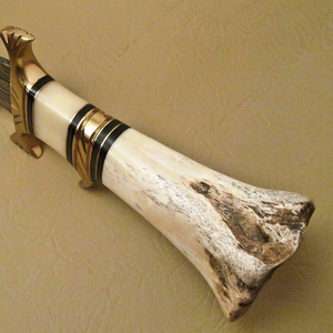 Couteau Bowie en acier Damas fait main personnalisé 2025 avec manche en bois et étui en cuir – Couteaux de chasse faits sur mesure - Product Image 4