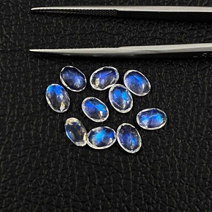 Produits de foulage 2025 pierre de lune arc-en-ciel naturelle à facettes ovales pierres précieuses calibrées en vrac du fabricant indien à l'approvisionnement en vrac - Product Image 6