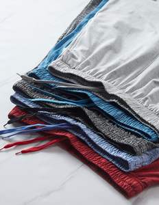 กางเกงขาสั้นชายหาดโพลีเอสเตอร์ รุ่นใหม่สำหรับฤดูร้อน กางเกงออกกำลังกายกลางแจ้งทรงหลวม กางเกงกีฬาผ้าไหมน้ำแข็ง แห้งเร็ว กางเกงชายหาดสามส่วน - Product Image 3