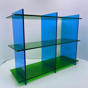 Estante de escritorio creativo adecuado para exhibición vertical u horizontal con dos tonos de color para oficina - Product Image 2