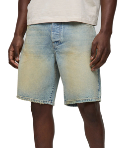 Pantalones cortos de mezclilla holgados de verano estilo vintage para hombre / Jorts de mezclilla holgados de moda para hombre - Product Image 4