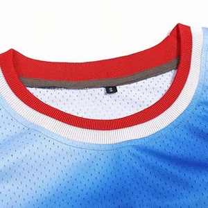 Men's <b>Mesh</b> Athletic Basketball Jersey V-Neck Customizable Team Name Four-Way Stretch Moisture-Wicking Breathable Sports Shirt - Product Image 4