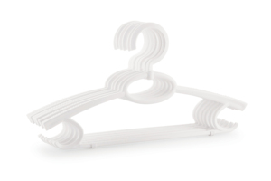 <b>Plastic</b> Clothing Hanger Rectangle Shape <b>Hook</b> Type For Wardrobe Storage Space Saving Lightweight Minimalist Design - Product Image 2