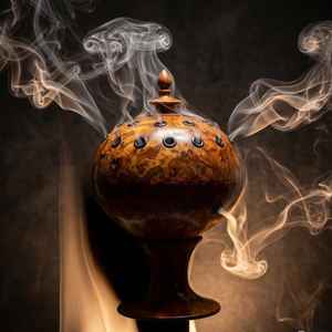 Porte-encens rond minimaliste en bois fait main. Universel Outre-mer - Product Image 2