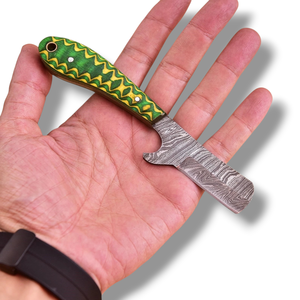 Lote al por mayor de 20 cuchillos de vaquero de acero de Damasco con mangos de madera Pakka, espiga completa, hojas fijas de 7 pulgadas, cuchillo de ranchero - Product Image 2