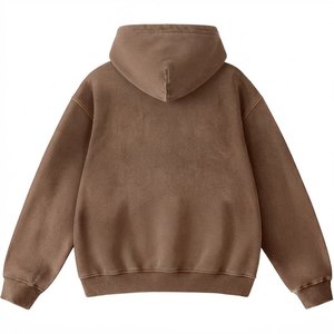 New Sale Custom Logo Women's Hooded Sweatshirt Solid Color Full Sleeve Knitted Fleece Casual Autumn Breathable Pocket Design - Product Image 2
