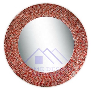 Miroir mural pour la maison Hôtels et restaurants Table de mariage Décoration Accepter Round Sunburst Mosaic Wall Mirror Mosaic Frame - Product Image 6