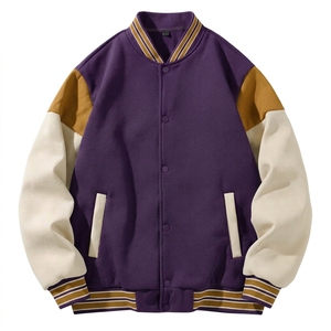 Embroidered Canvas Stand Collar Custom Personalized Letter Varsity Jacket Autumn Windproof Streetwear <b>Windbreaker</b> - Product Image 1