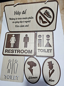 Letrero de Anuncio Temático de Arte en Madera Personalizado Premium, Tecnología de Corte Láser, Varios Colores, Diseño Minimalista/Rústico - Product Image 2