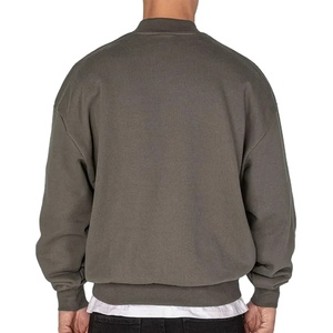 Sweat-shirt ample à capuche pour homme, personnalisable, uni, imperméable, en jersey polyester/coton, manches longues, surdimensionné - Product Image 3