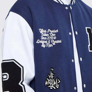 Chaquetas Varsity de Verano Bordadas Personalizadas de Alta Calidad para Hombre - Talla Grande, Exterior de Lana/Cuero, Secado Rápido, Transpirables - Product Image 5