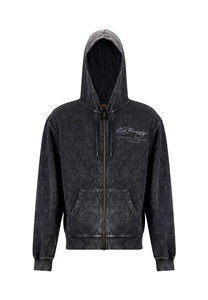 Sudadera con capucha de gran tamaño de peso pesado personalizada de fabricante para hombre Sun Faded Acid Wash Print Sudadera con capucha de hombro caído de alta calidad para invierno - Product Image 6