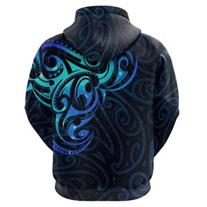 Vente en gros de sweats à capuche personnalisés avec design sublimé, style îles du Pacifique, vêtements de sport hawaïens, impression intégrale personnalisée, sweat à capuche polynésien - Product Image 2