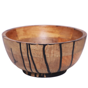 ชามไม้ตกแต่งทำมือ รุ่น SB-013 |   ของตกแต่งบ้านจากไม้ |   อินเดีย - Product Image 1