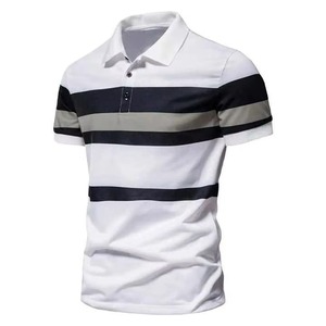 Camiseta polo de algodón de secado rápido de alta calidad que combina comodidad, resistencia y un acabado teñido liso, adecuada para venta al por mayor. - Product Image 6