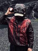 Nouvelle Arrivée Six Trend Sports Veste Coupe-Vent Homme Hiver à Capuche Coupe Ample Logo Frontal Réactif à la Chaleur Style Streetwear