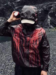 New Arrival Six Trend Sports Men's Winter Hooded Loose Fit Front Logo <b>Heat</b> Reactive Fashion Windbreaker Streetwear <b>Jacket</b> - Product Image 1
