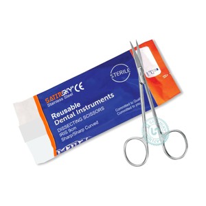 CISEAUX IRIS Ciseaux courbés tranchants de 11.5 cm en acier inoxydable Fabriqué en AISI 420 - Product Image 2