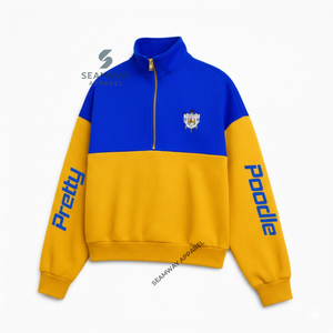 Sigma Gamma Rho Quarter <b>Zip</b> Pullover Women Short <b>Zip</b> <b>Jumper</b> Casual Mock Neck Quarter <b>Zip</b> Sweatshirt Stand Collar <b>Zip</b> Up Pullover - Product Image 2