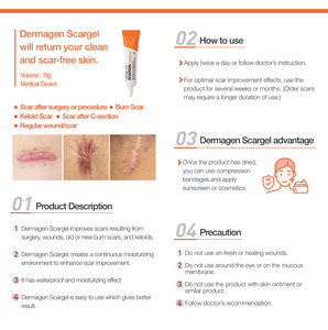 Dermagen Scargel Pommade Cicatrisante Urée Panthénol Soin Coréen Anti-Cicatrices Hydratant Éclaircissant Revitalisant Cutané pour Femmes - Product Image 3