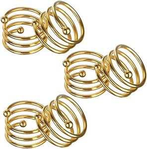 Anillo de servilleta metálico clásico, ideal para decoración de mesa tradicional, cenas formales, presentaciones de comida de inspiración vintage. - Product Image 6